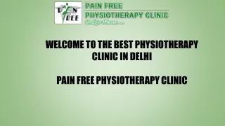 Back Pain Physiotherapy in Delhi | Pain Free Physiotherapy