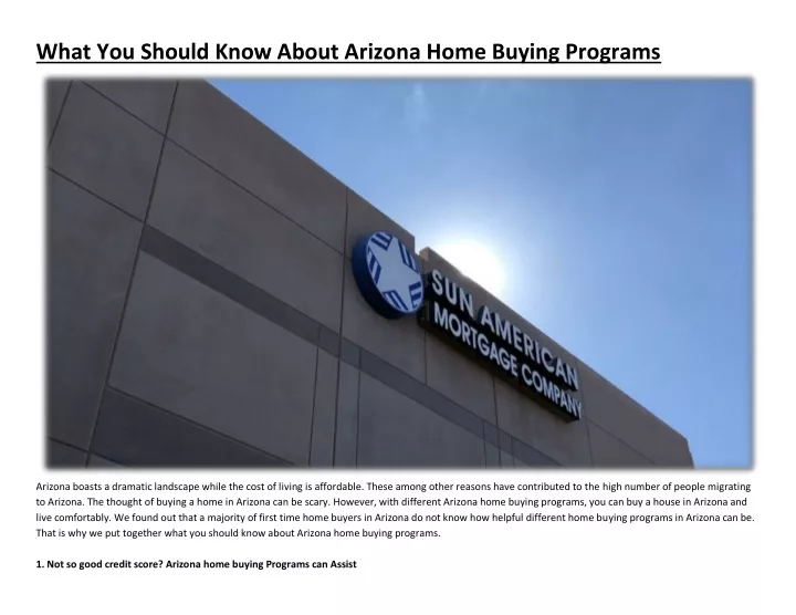 what you should know about arizona home buying