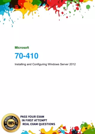 Microsoft 70-410 Dumps PDF | Unique anD the Most Challenging 70-410 Dumps PDF | Dumpssure