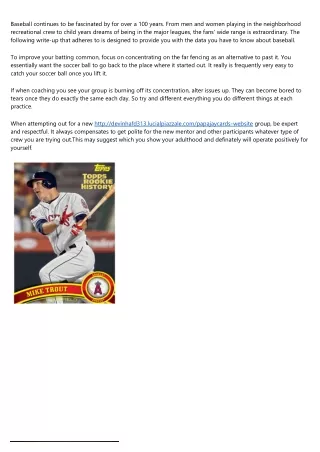baseball continues to be fascinated by for over