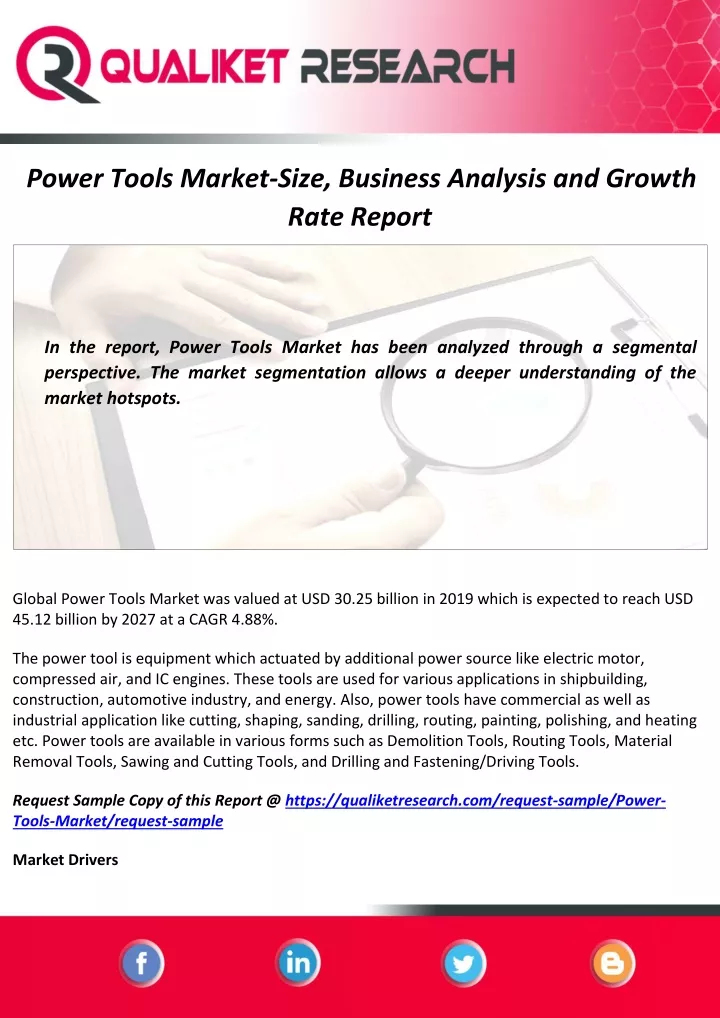 power tools market size business analysis