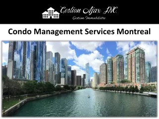 Condo Management Services Montreal