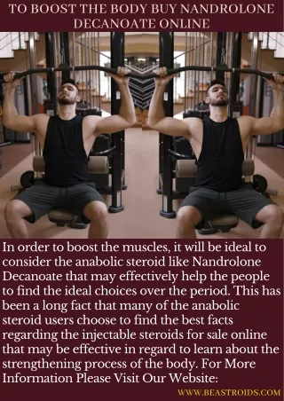 To Boost The Body Buy Nandrolone Decanoate Online