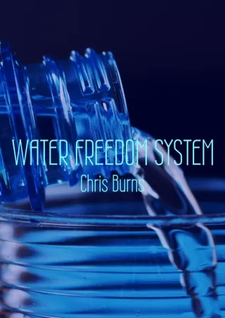 Water Freedom System PDF Plans by Chris Burns