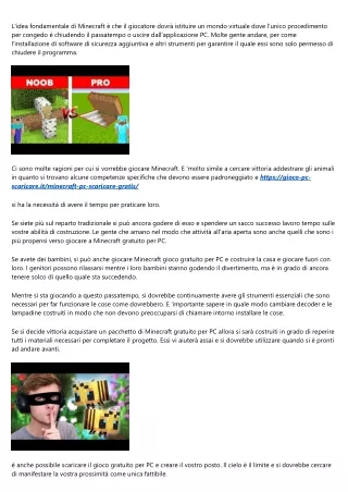 Rivelato Perché Tutti Adorano Minecraft Per PC