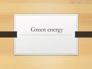 green energy