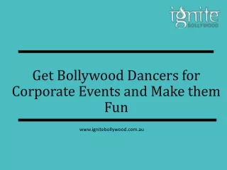get bollywood dancers for corporate events