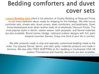 Buy Luxury Bedding Sets at best price