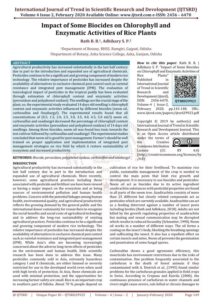 international journal of trend in scientific