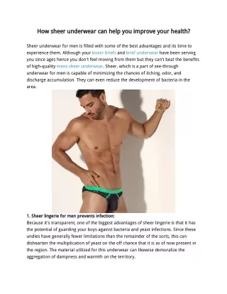 how how sheer sheer underwear