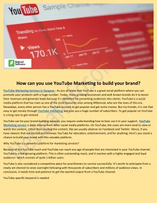 how can you use youtube marketing to build your