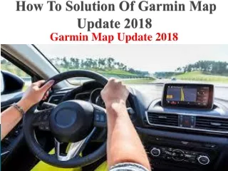 how to solution of garmin map update 2018