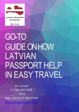 Go-to guide on how Latvian passport help in easy travel