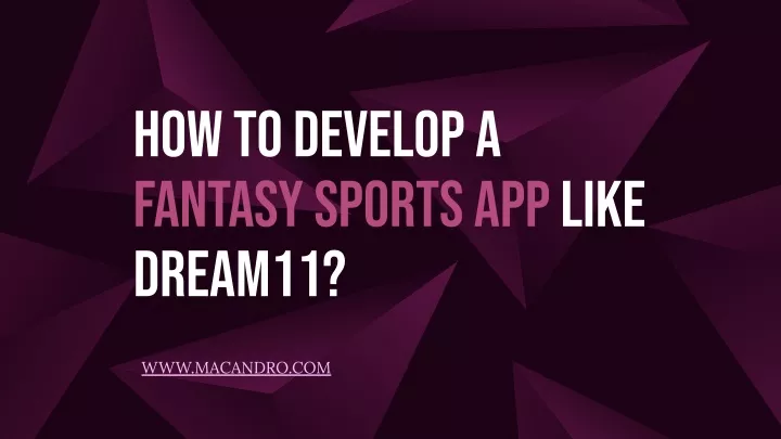how to develop a fantasy sports app like dream11