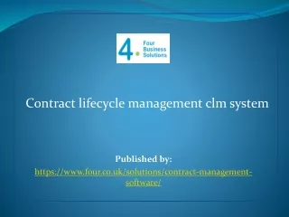Contract lifecycle management clm system