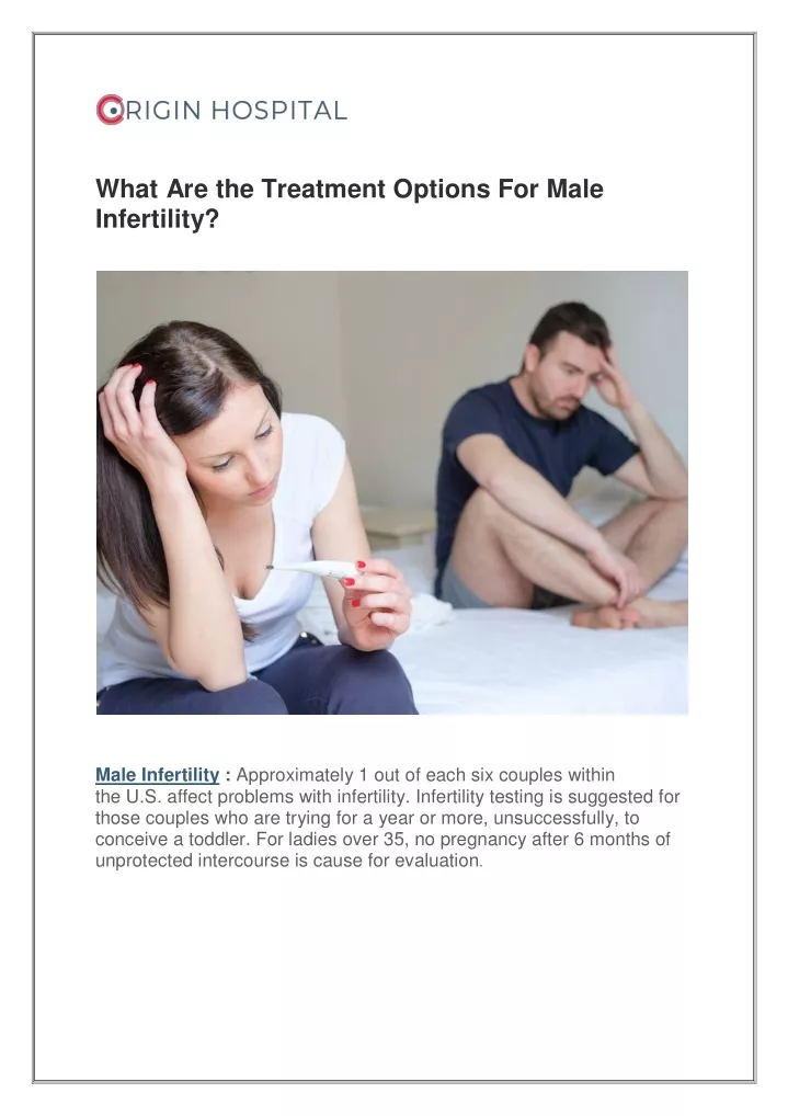 what are the treatment options for male