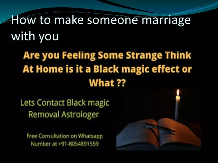 how to make someone marriage with you