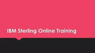 IBM Sterling Online Training