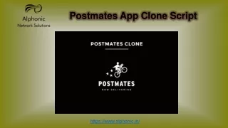 postmates app clone script