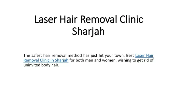 laser hair removal clinic sharjah