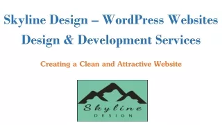 Skyline Design - WordPress Websites Design & Development Services