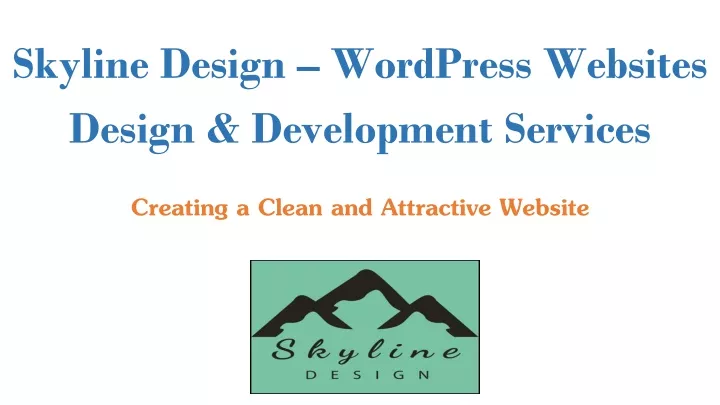 skyline design wordpress websites design development services
