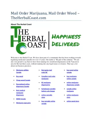 mail order marijuana mail order weed
