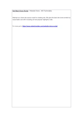 get best clone script website clone ais technolabs