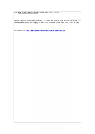 get best social media clone social media