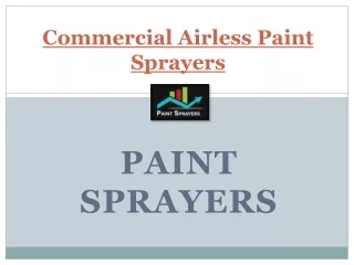 Top Rated Commercial Airless Paint Sprayers - Paint Sprayers