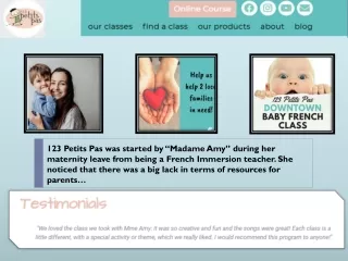 123 petits pas was started by madame amy during