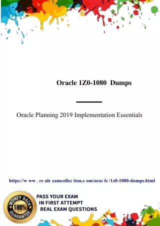 oracle 1z0 1080 dumps