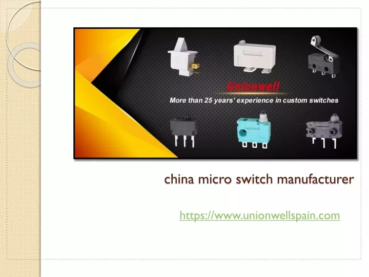 china micro switch manufacturer
