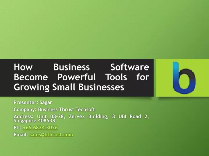 how business software become powerful tools for growing small businesses