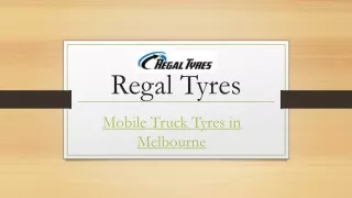 Mobile Truck Tyres in Melbourne