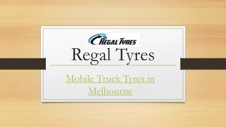 regal tyres