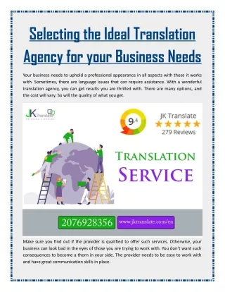 Selecting the Ideal Translation Agency for your Business Needs