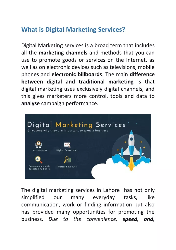 what is digital marketing services digital