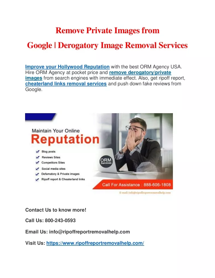 remove private images from