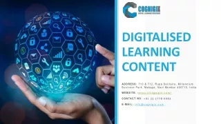DIGITALISED LEARNING CONTENT