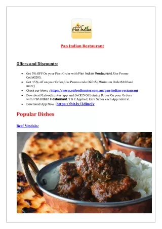 pan indian restaurant