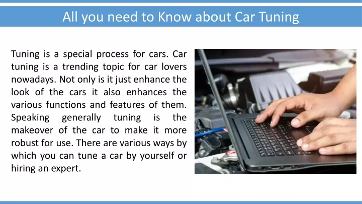 all you need to know about car tuning