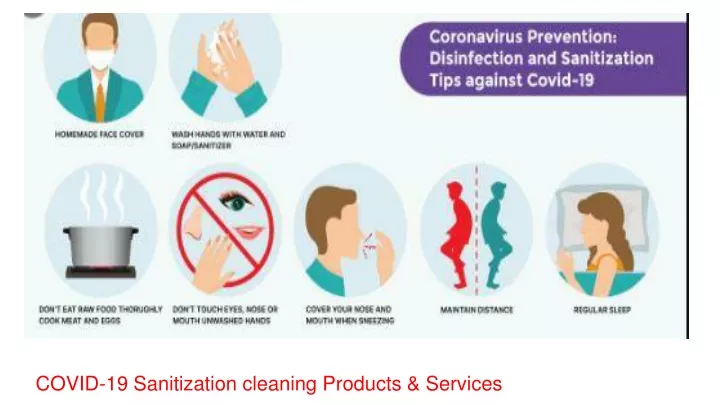 covid 19 sanitization cleaning products services