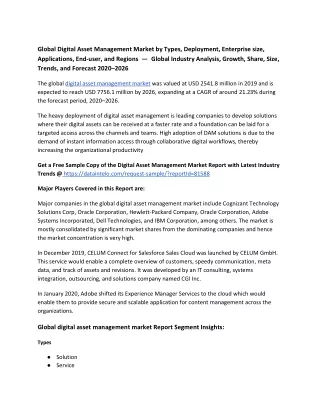 global digital asset management market by types
