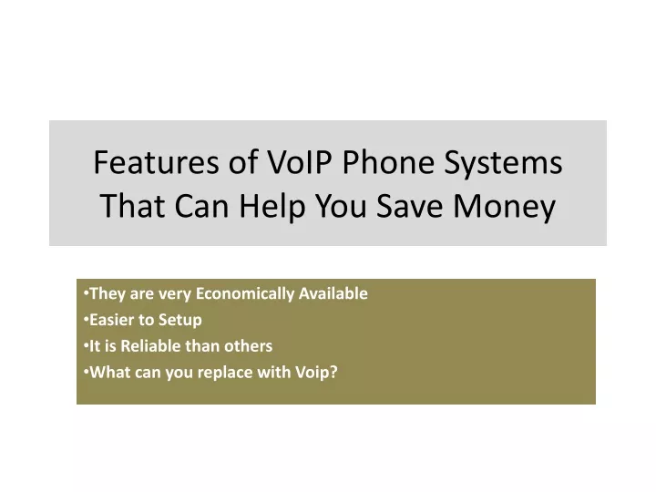 features of voip phone systems that can help you save money