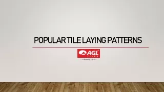 popular tile laying patterns