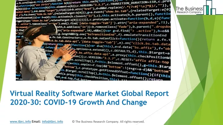 virtual reality software market global report 2020 30 covid 19 growth and change