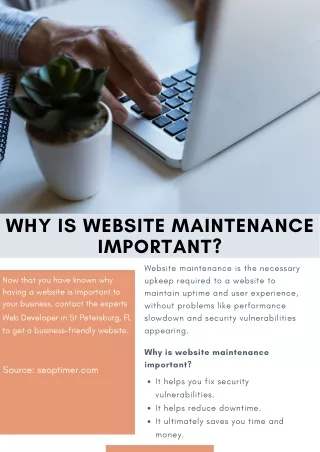 why is website maintenance important