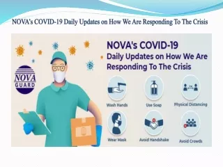 NOVA’s COVID-19 Daily Updates on How We Are Responding To The Crisis