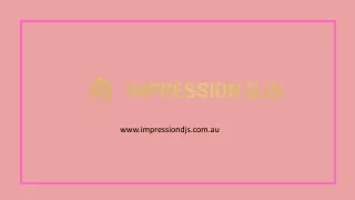 Making an impression and  a lasting one calls for services of the Impressions DJ